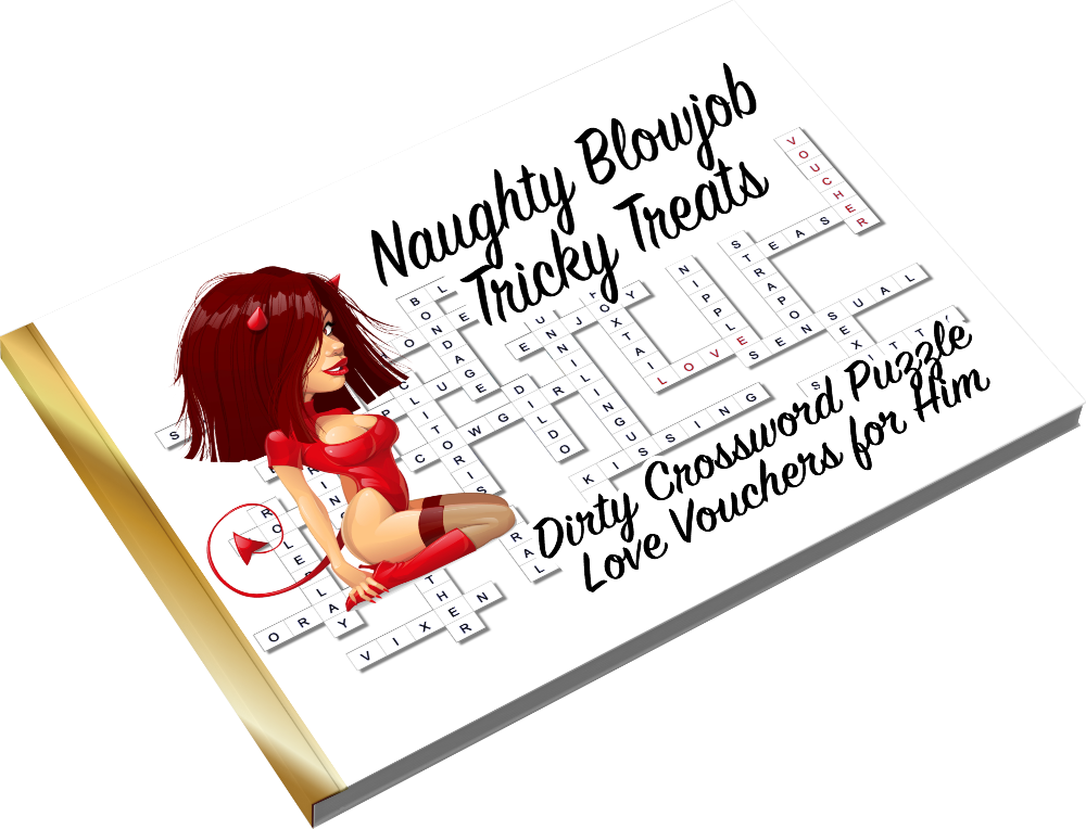 Naughty Blowjob Tricky Treats Dirty Crossword Puzzle Love Vouchers for Him