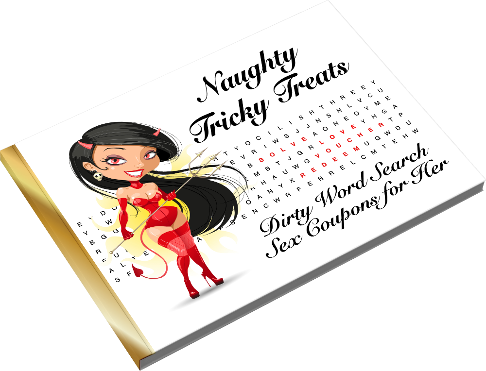 Naughty Tricky Treats Dirty Word Search Sex Coupons for Her